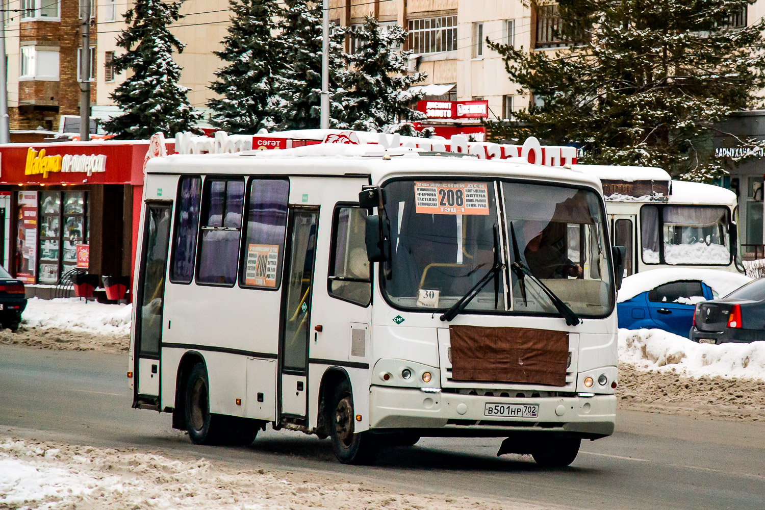 Башкортостан, ПАЗ-320302-08 № В 501 НР 702