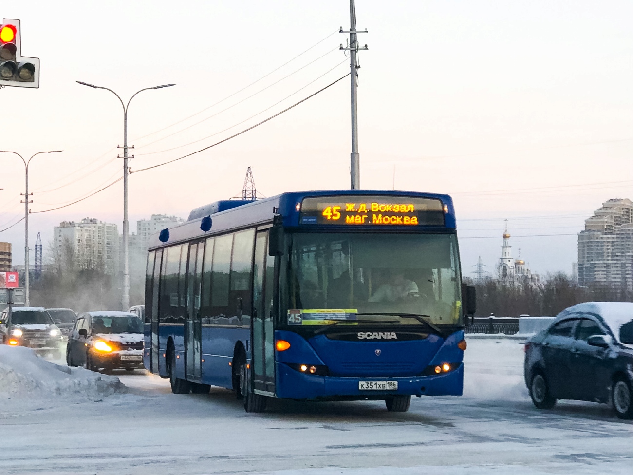 Ханты-Мансийский АО, Scania OmniLink II (Скания-Питер) № К 351 ХВ 186