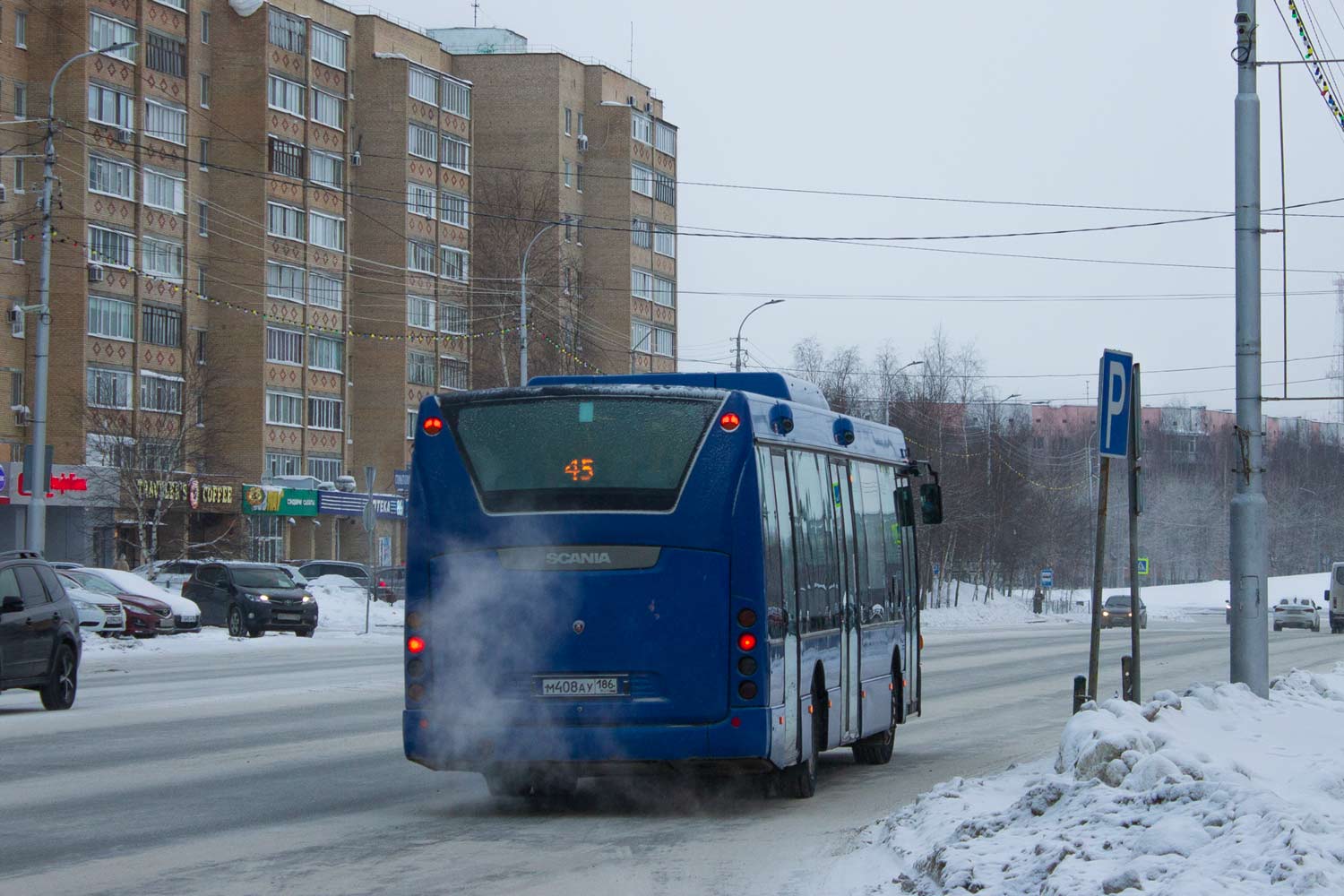 Ханты-Мансийский АО, Scania OmniLink II (Скания-Питер) № М 408 АУ 186