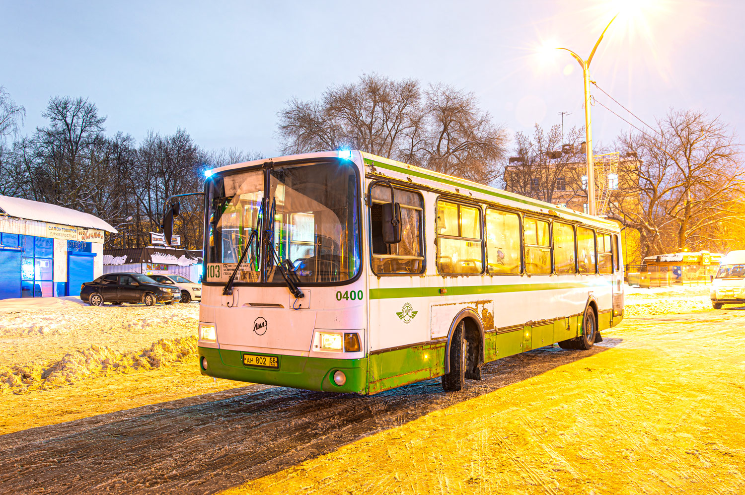 Пензенская область, ЛиАЗ-5256.46 № 400; Пензенская область, Sollers Bus B-BF (Ford Transit) № О 508 ТР 58