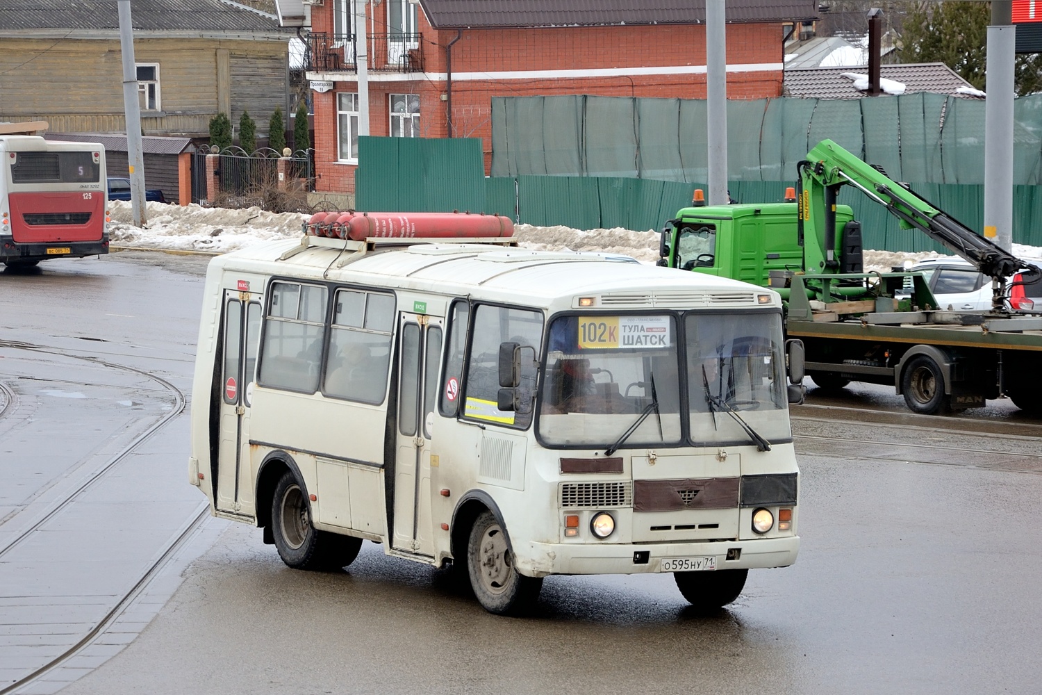 Тульская область, ПАЗ-32054 № О 595 НУ 71