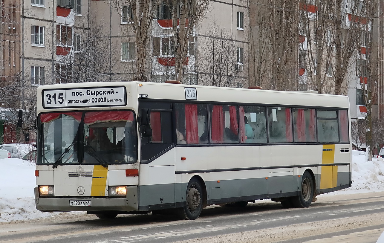 Липецкая область, Mercedes-Benz O405 № М 190 РВ 48