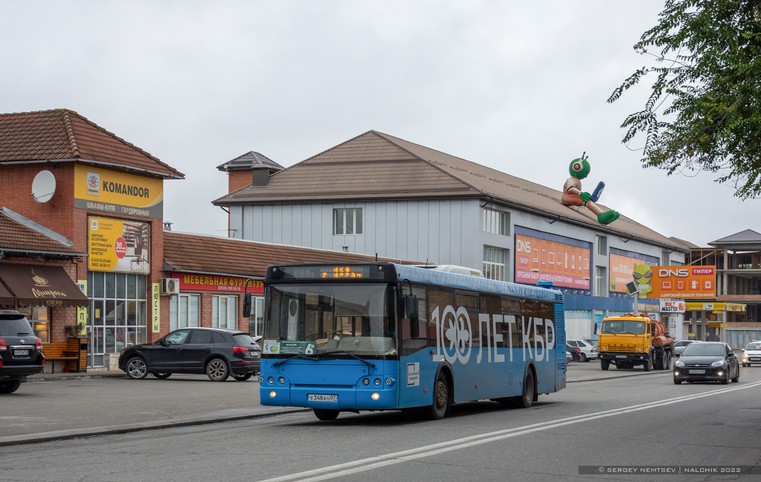 Кабардино-Балкария, ЛиАЗ-5292.22 (2-2-2) № Е 348 КО 07