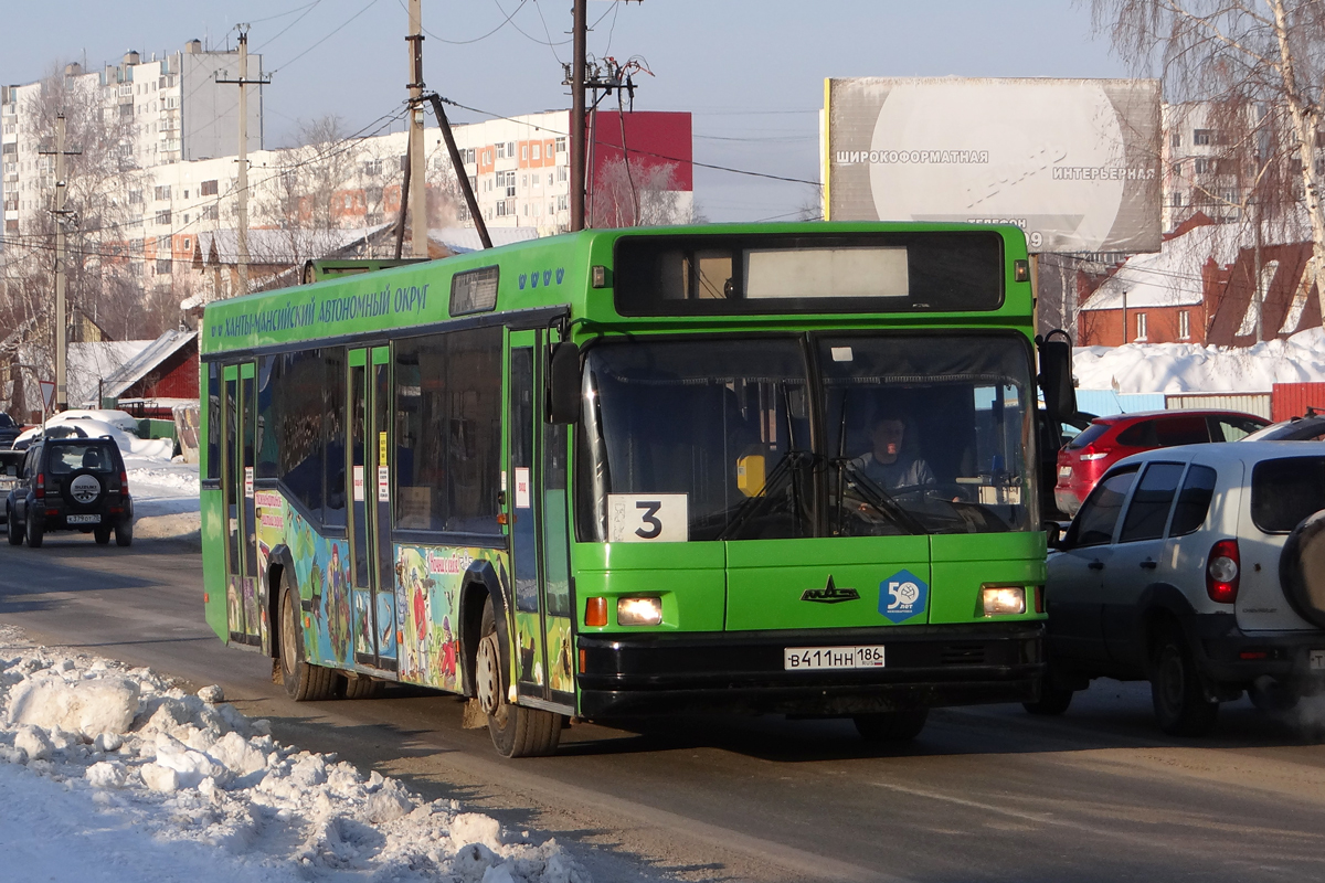 Ханты-Мансийский АО, МАЗ-103.075 № В 411 НН 186