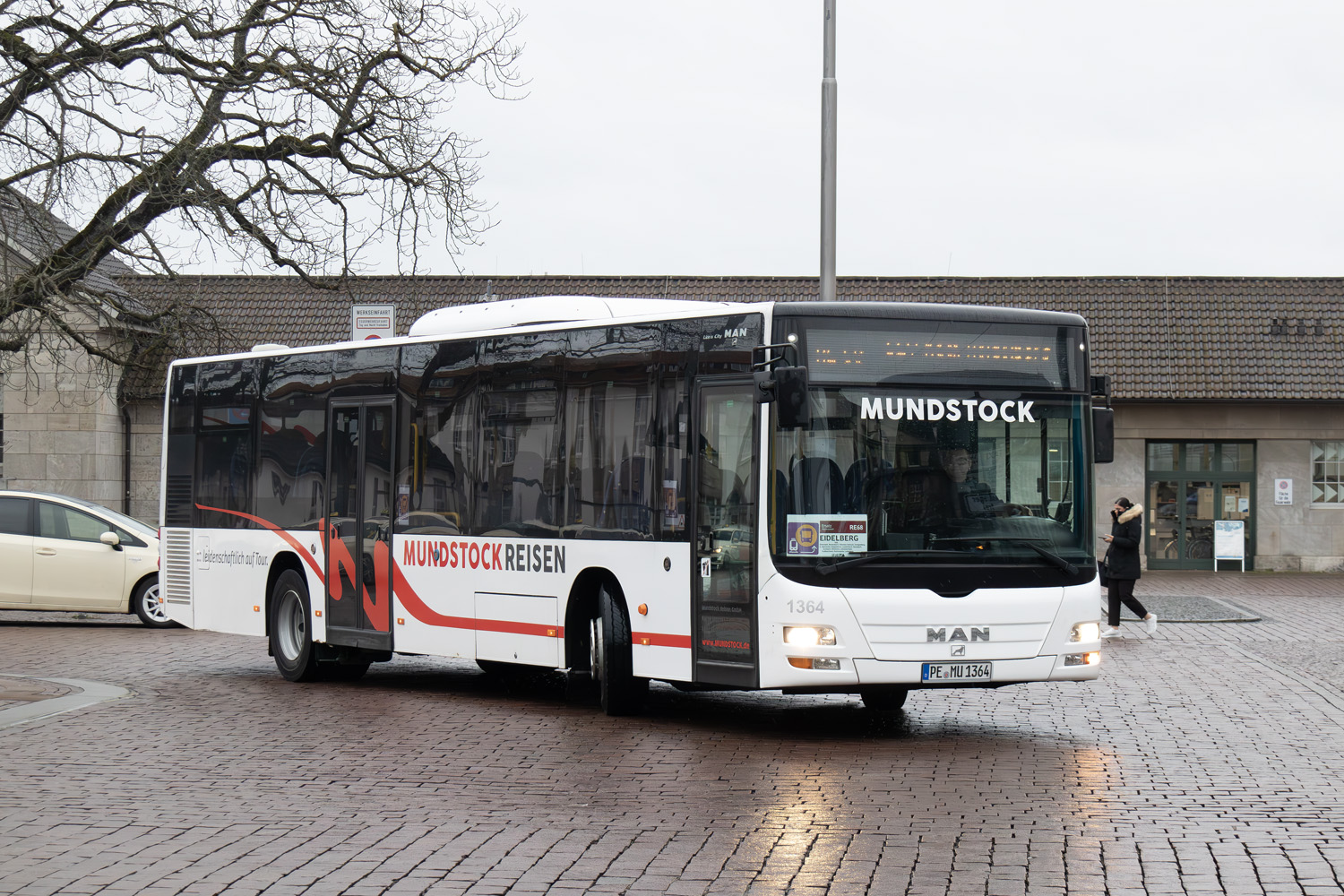 Нижняя Саксония, MAN A20 Lion's City Ü NÜ323 № 1364; Гессен — SEV · Main-Neckar-Bahn · Mannheim <> Darmstadt · 02.02.2024 — 26.02.2024