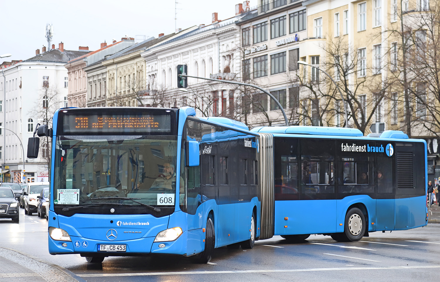 Berlín, Mercedes-Benz Citaro C2 G č. TF-CB 453; Berlín — SEV · S1 · Südkreuz <> Gesundbrunnen · 05.01.2024 — 16.02.2024