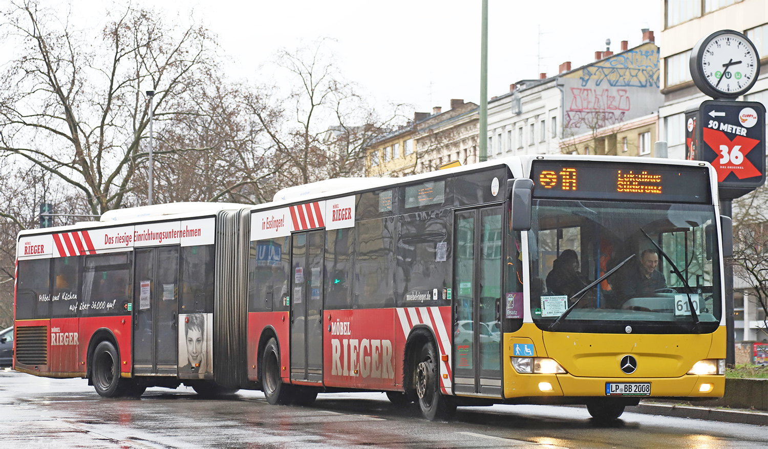 Северный Рейн-Вестфалия, Mercedes-Benz O530G Citaro facelift G № LP-BB 2008; Берлин — SEV · S1 · Südkreuz <> Gesundbrunnen · 05.01.2024 — 16.02.2024