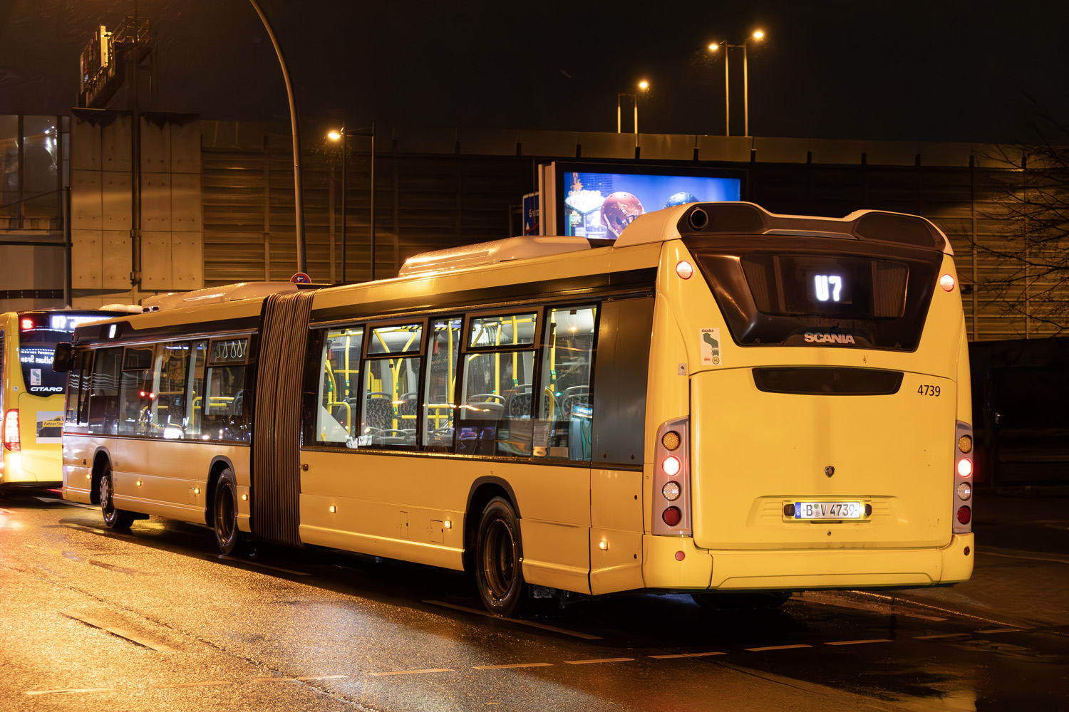 Берлин, Scania Citywide LFA № 4739; Берлин — SEV · U7 · Hermannplatz <> Britz-Süd · 14.01.2024 — 16.02.2024