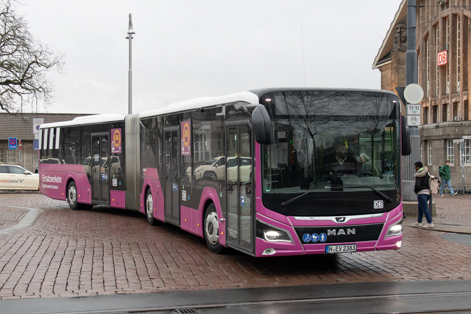 Бавария, MAN 18C Lion's City 18 NG360 EfficientHybrid № N-EV 2383; Гессен — SEV · Main-Neckar-Bahn · Mannheim <> Darmstadt · 02.02.2024 — 26.02.2024