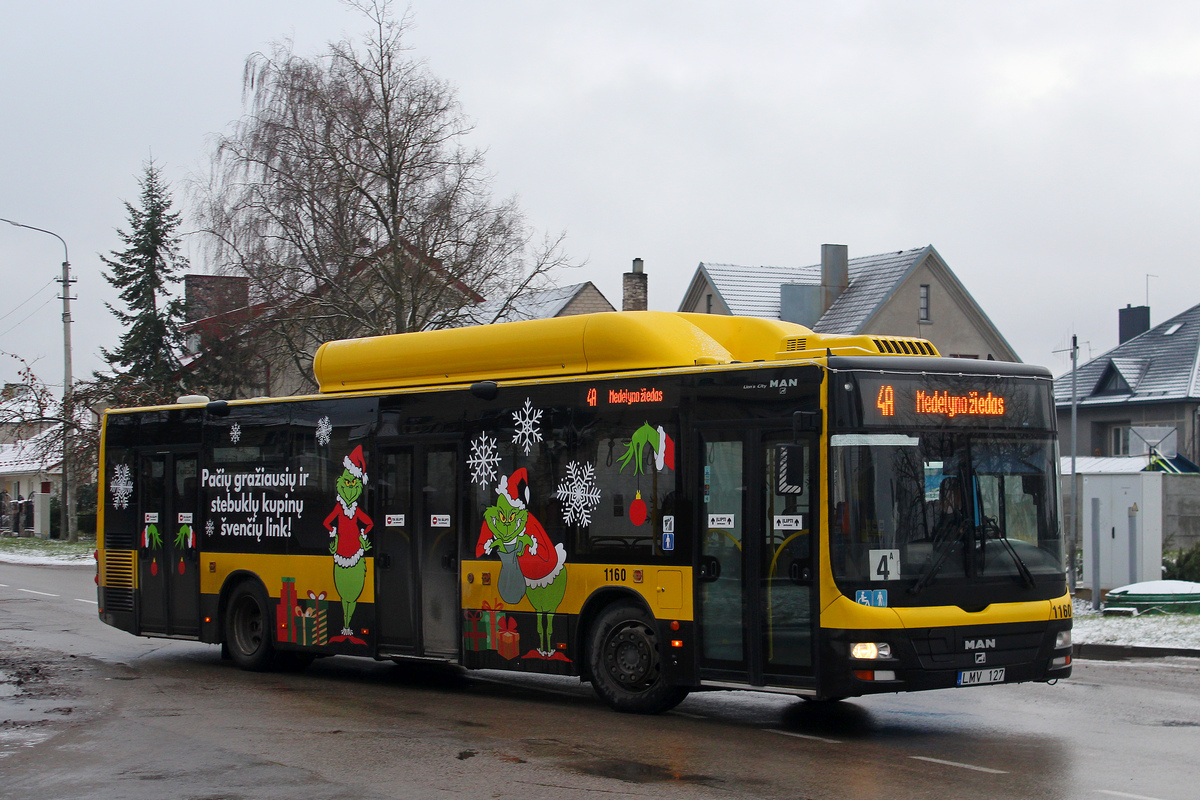 Литва, MAN A21 Lion's City NL243 CNG № 1160