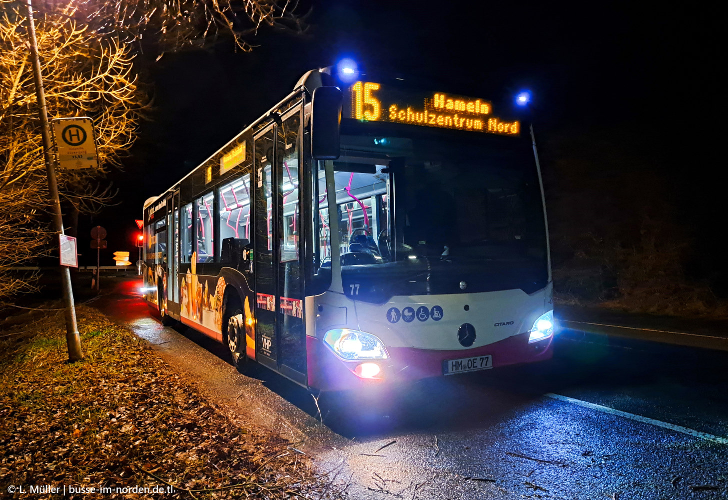 Нижняя Саксония, Mercedes-Benz Citaro C2 hybrid № 77