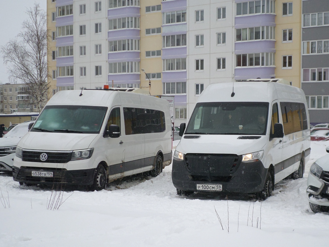 Пермский край, Луидор-223902 (Volkswagen Crafter) № О 538 ТВ 159; Пермский край, Луидор-223602 (MB Sprinter) № Р 100 СМ 59