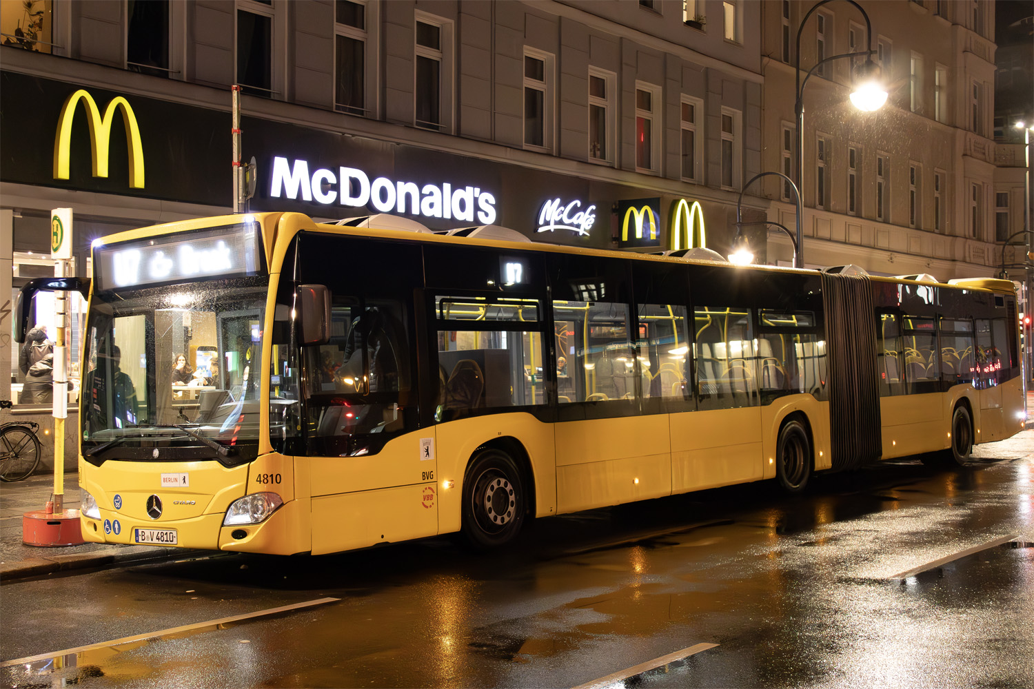 Берлин, Mercedes-Benz Citaro C2 G № 4810; Берлин — SEV · U7 · Hermannplatz <> Britz-Süd · 14.01.2024 — 16.02.2024