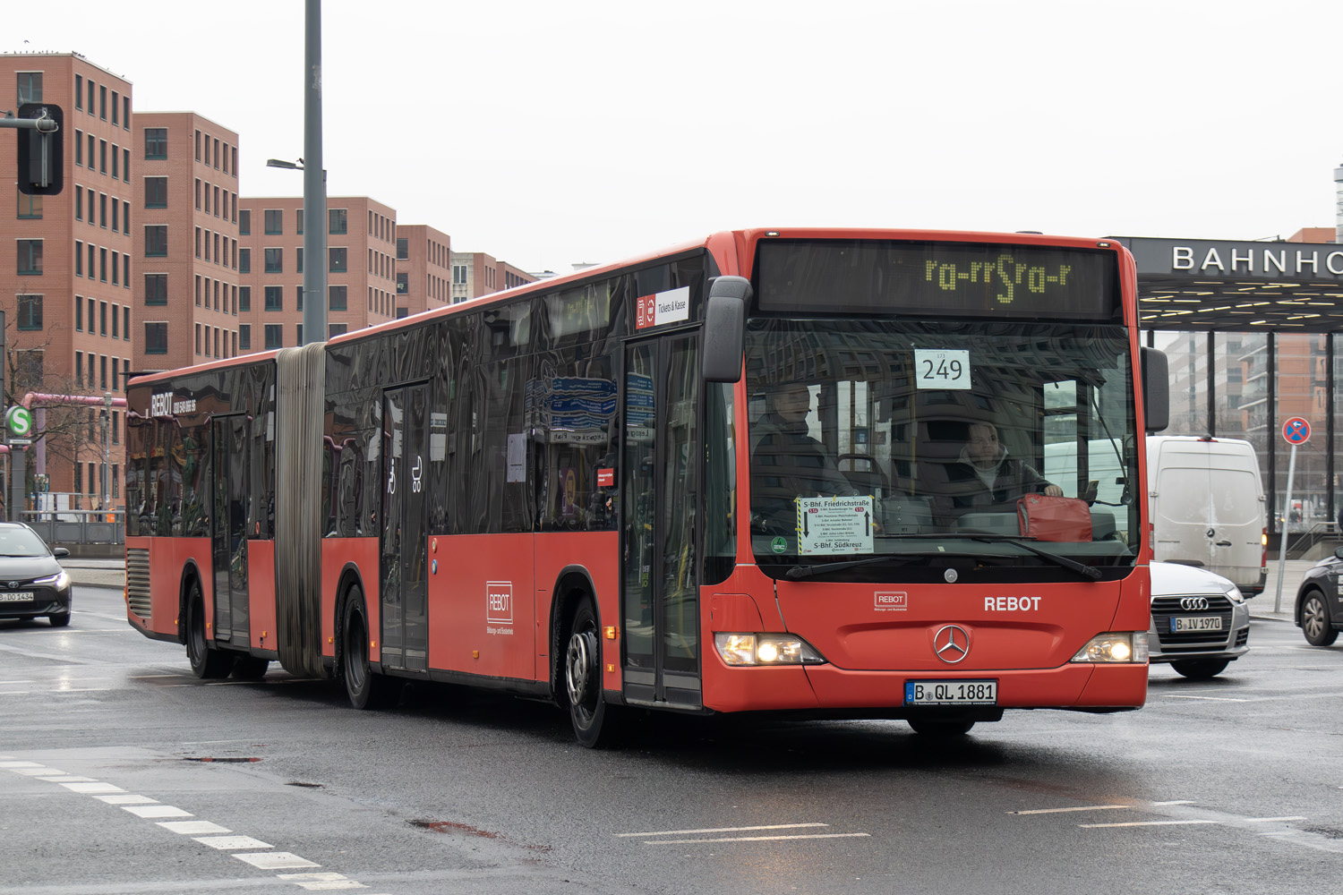 Berlin, Mercedes-Benz O530G Citaro facelift G # B-QL 1881; Berlin — SEV · S1 · Südkreuz <> Gesundbrunnen · 05.01.2024 — 16.02.2024