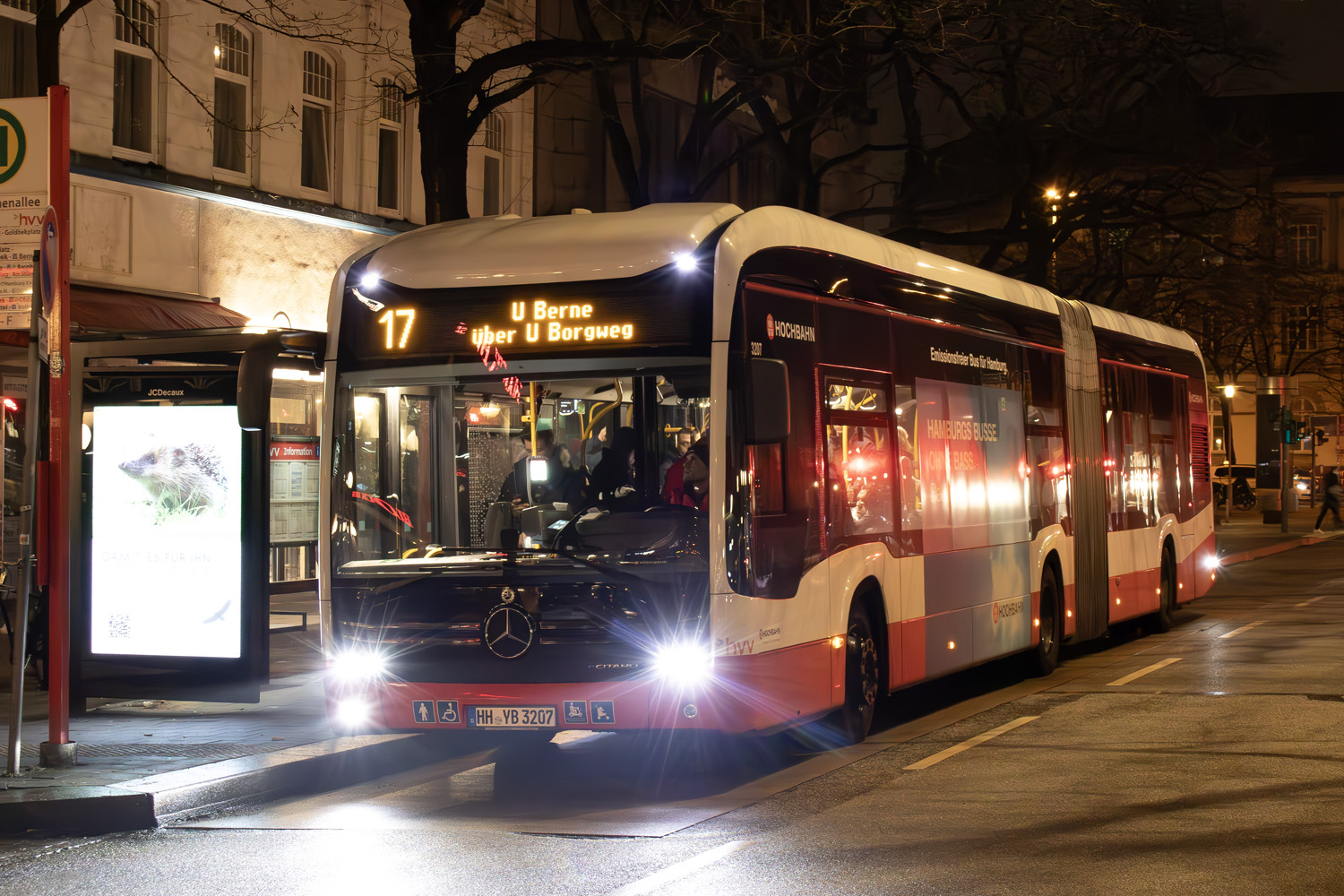 Гамбург, Mercedes-Benz eCitaro G № 3207