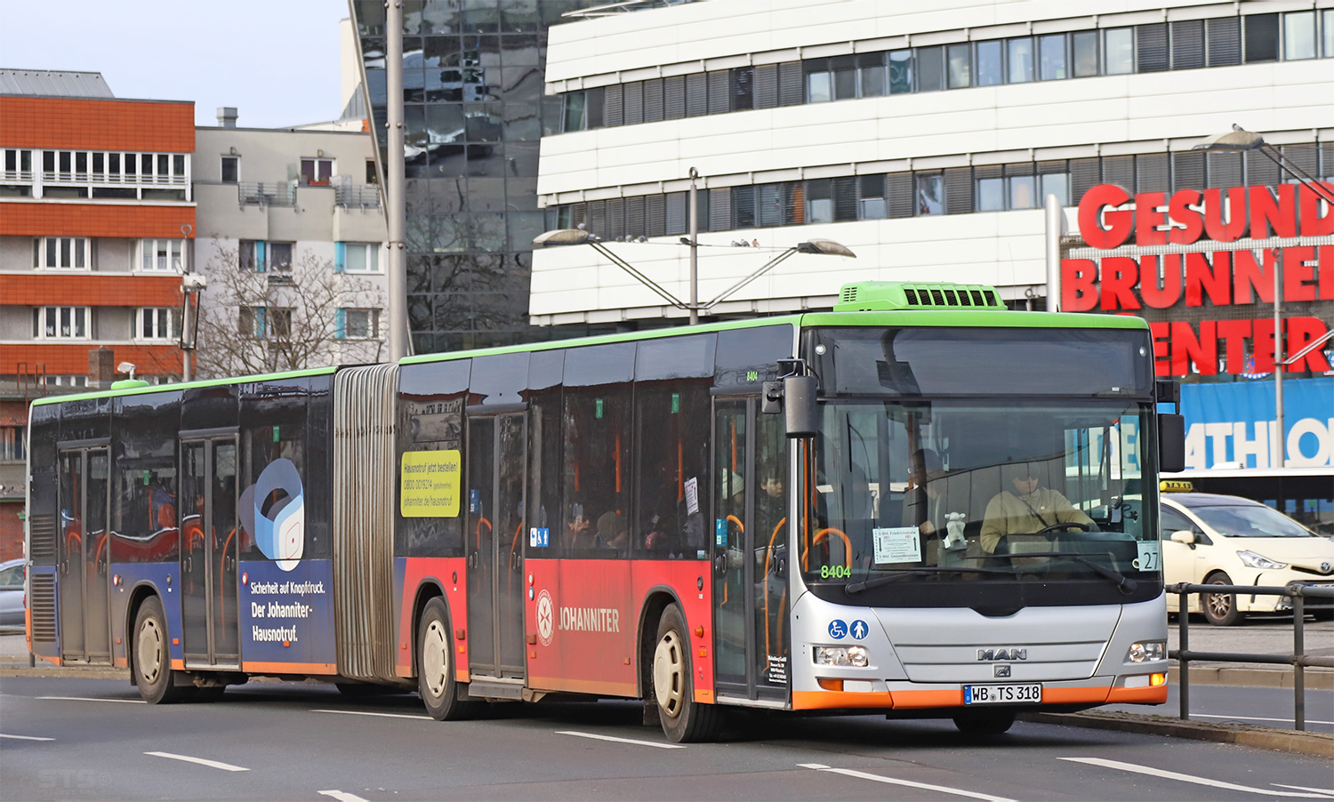 Sasko-Anhaltsko, MAN A23 Lion's City G NG323 č. WB-TS 318; Berlín — SEV · S1 · Südkreuz <> Gesundbrunnen · 05.01.2024 — 16.02.2024