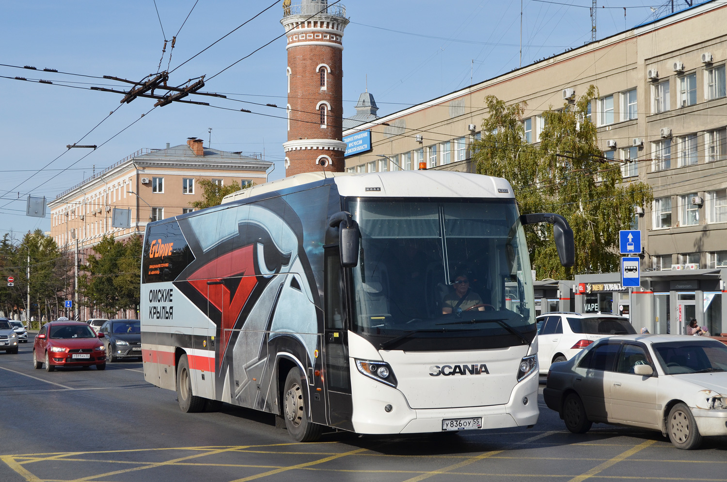 Омская область, Scania Touring HD 12.0 № У 836 ОУ 55