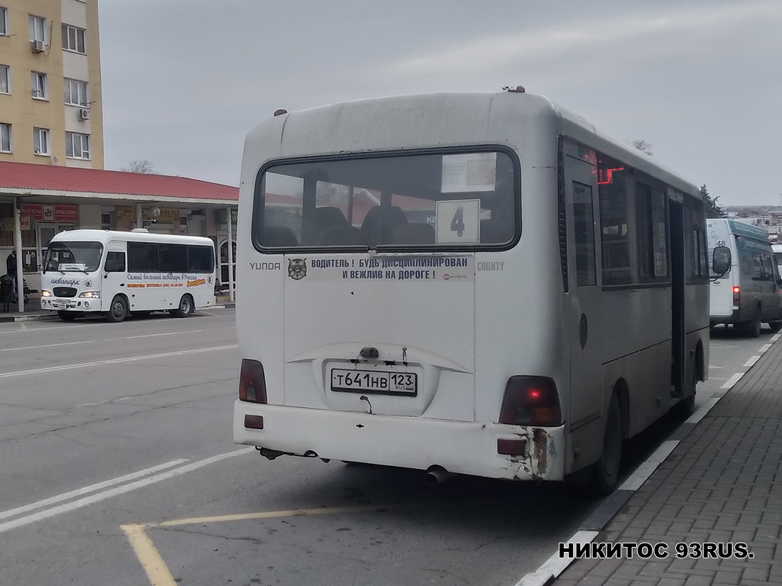 Krasnodar region, Hyundai County LWB C11 (TagAZ) Nr. Т 641 НВ 123; Krasnodar region, Nizhegorodets-222709  (Ford Transit) Nr. Н 553 НХ 123