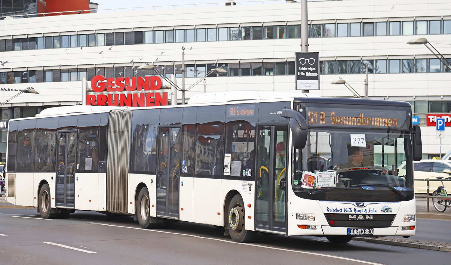 Бранденбург, MAN A23 Lion's City G NG323 № BER-KB 30; Берлин — SEV · S1 · Südkreuz <> Gesundbrunnen · 05.01.2024 — 16.02.2024