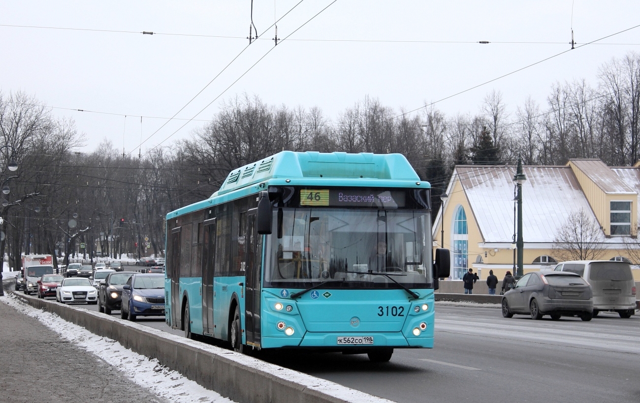 Санкт-Петербург, ЛиАЗ-5292.67 (CNG) № 3102