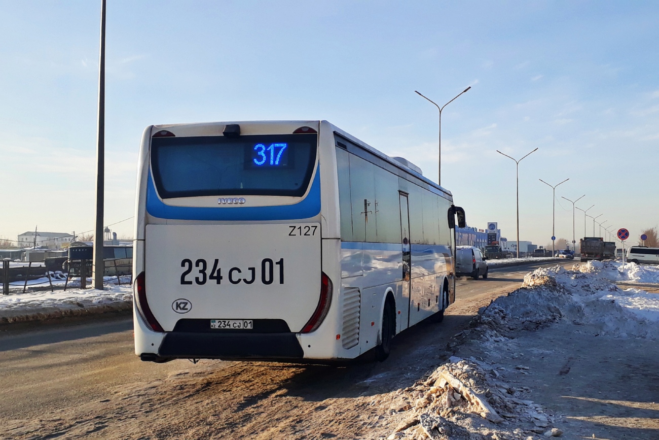 Астана, IVECO Crossway LINE 13M (СарыаркаАвтоПром) № Z127