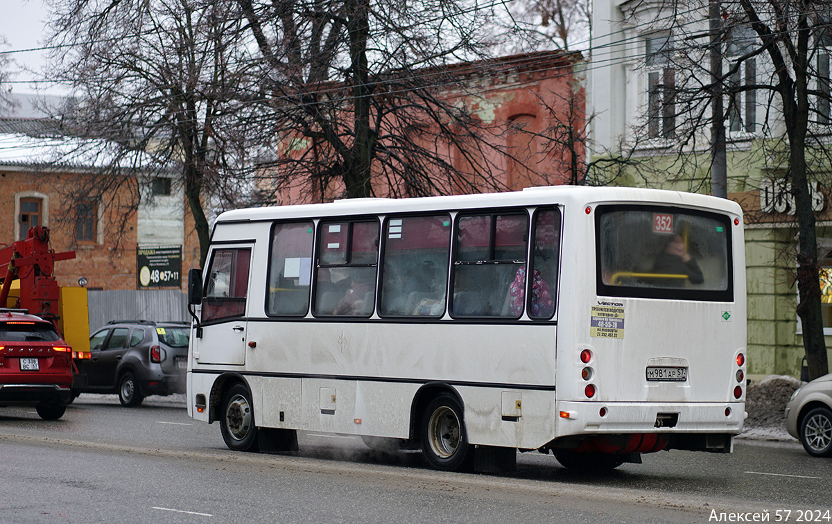 Орловская область, ПАЗ-320302-22 "Вектор" № М 981 АР 57