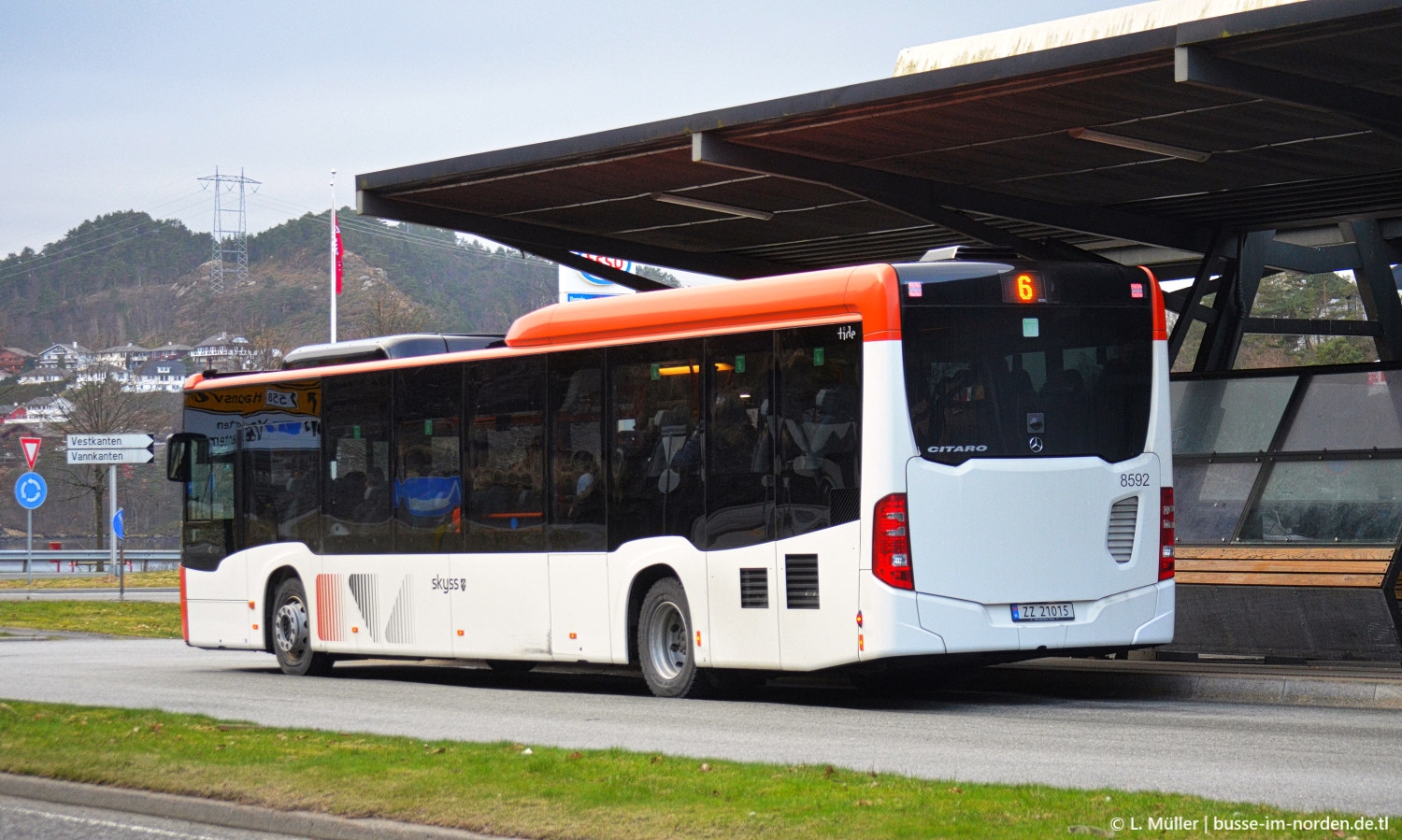 Norway, Mercedes-Benz Citaro C2 LE MÜ # 8592