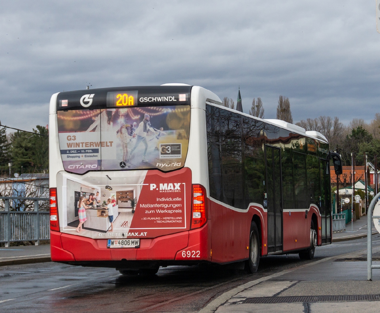 Австрия, Mercedes-Benz Citaro C2 hybrid № 6922