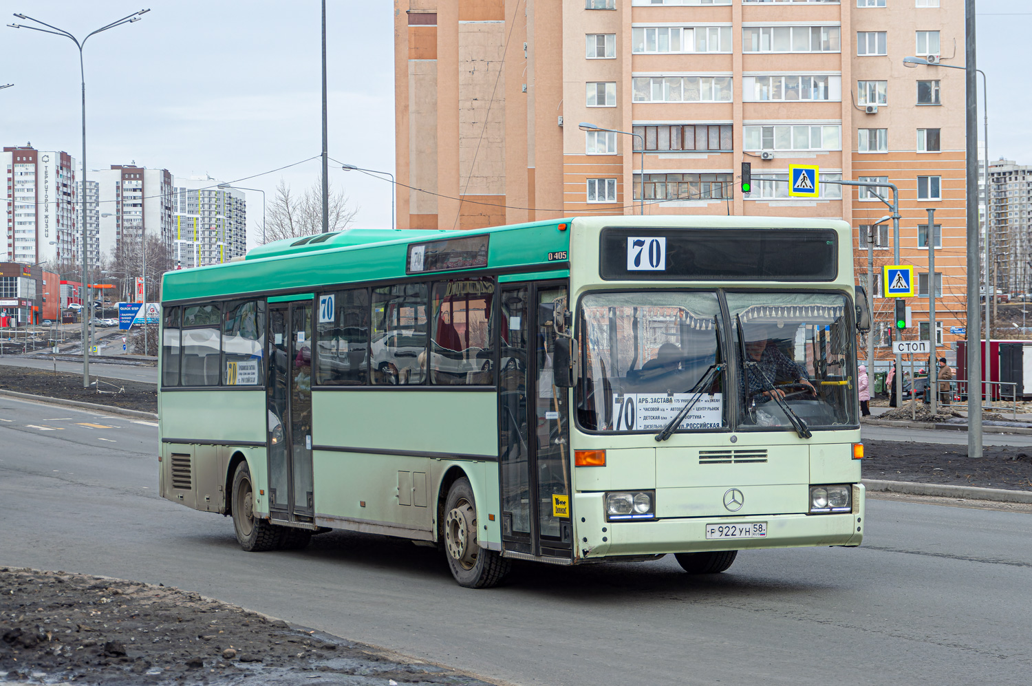 Пензенская область, Mercedes-Benz O405 № Р 922 УН 58