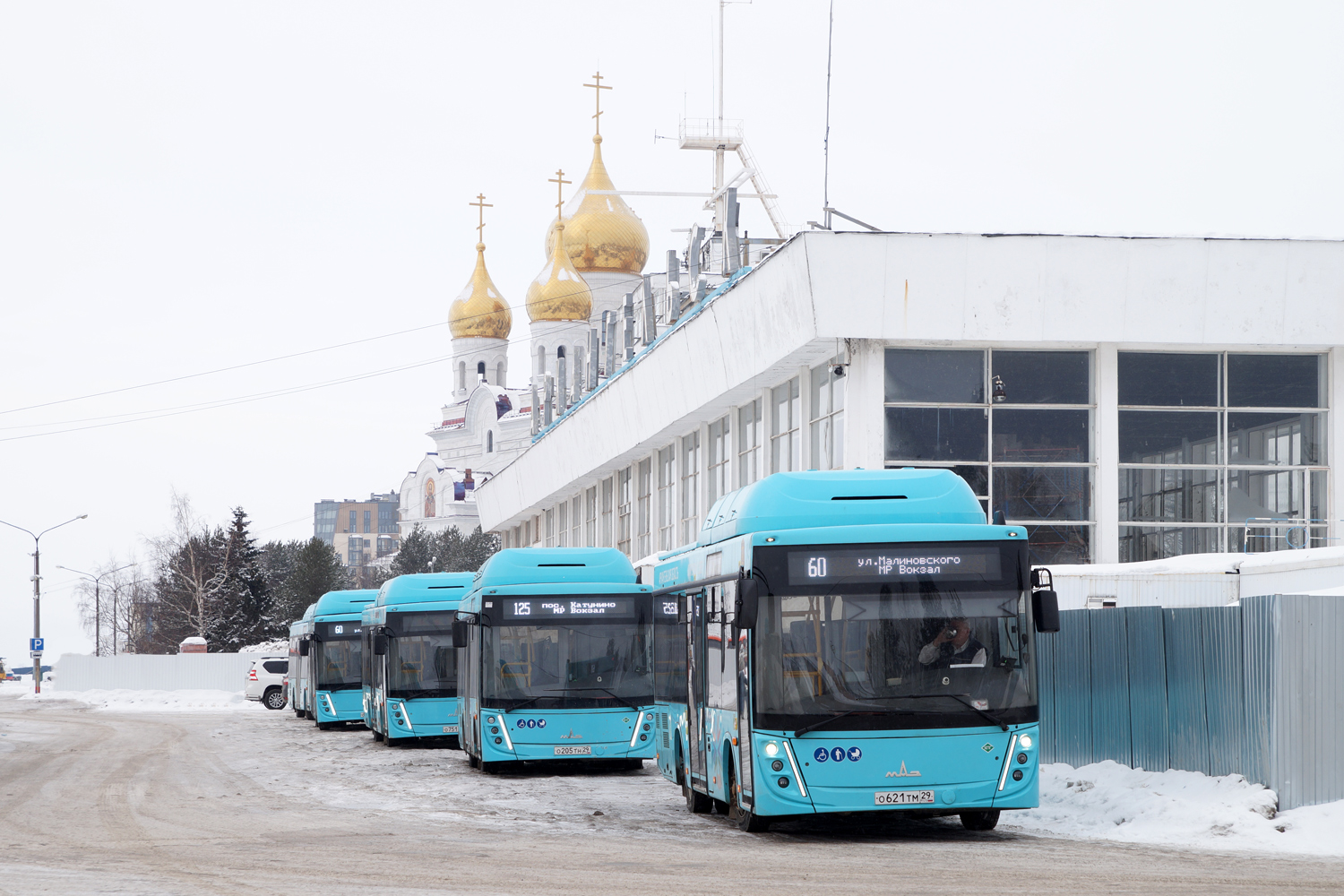 Архангельская область, МАЗ-206.948 № О 621 ТМ 29; Архангельская область — Автовокзалы, автостанции, конечные остановки