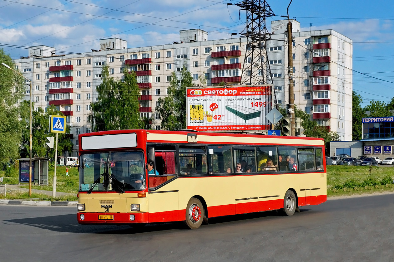 Владимирская область, MAN 791 SL202 № ВМ 918 33 — Фото — Автобусный  транспорт