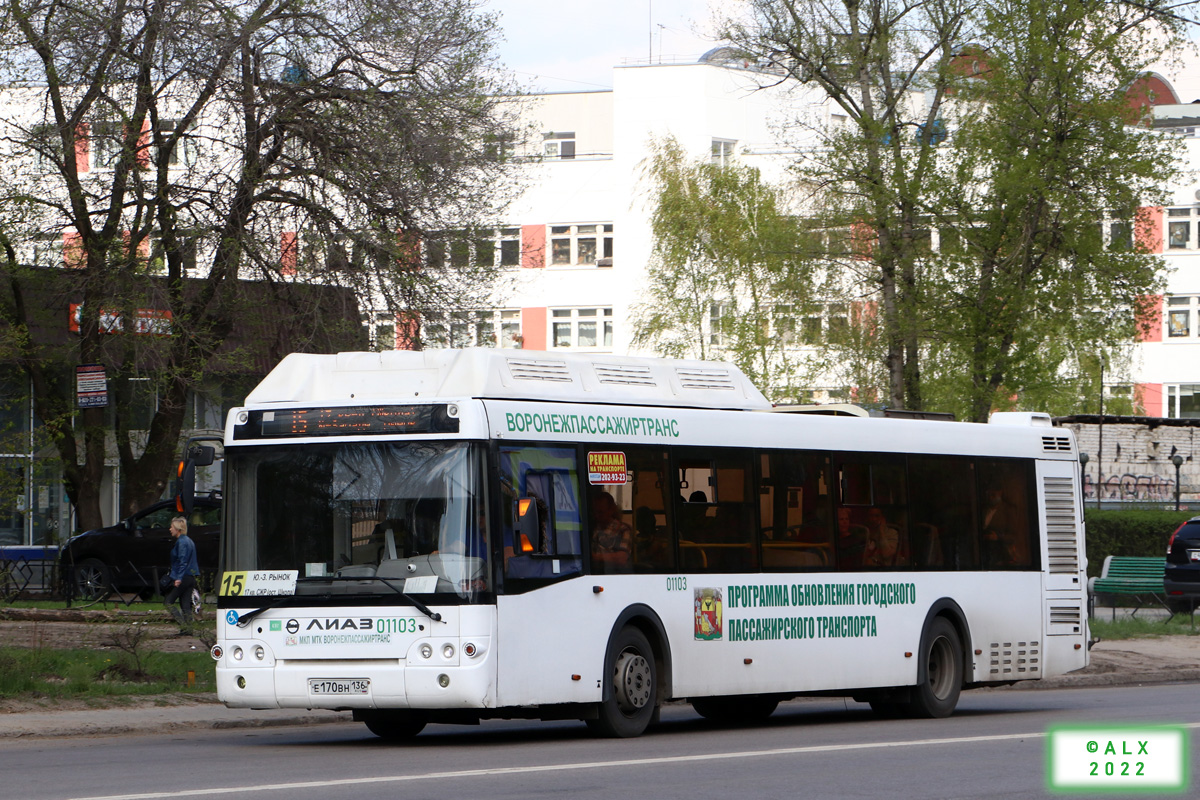 Воронежская область, ЛиАЗ-5292.67 (CNG) № 01103