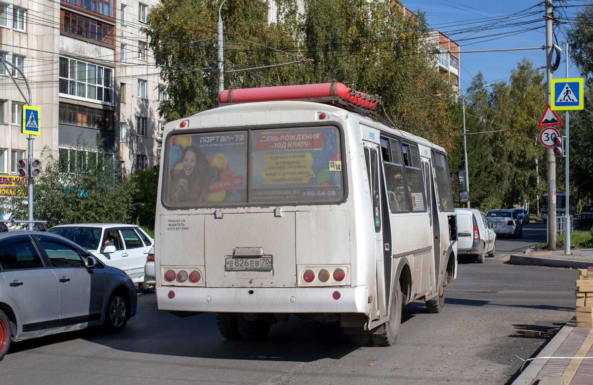 Томская область, ПАЗ-32054 № Е 826 ЕВ 70