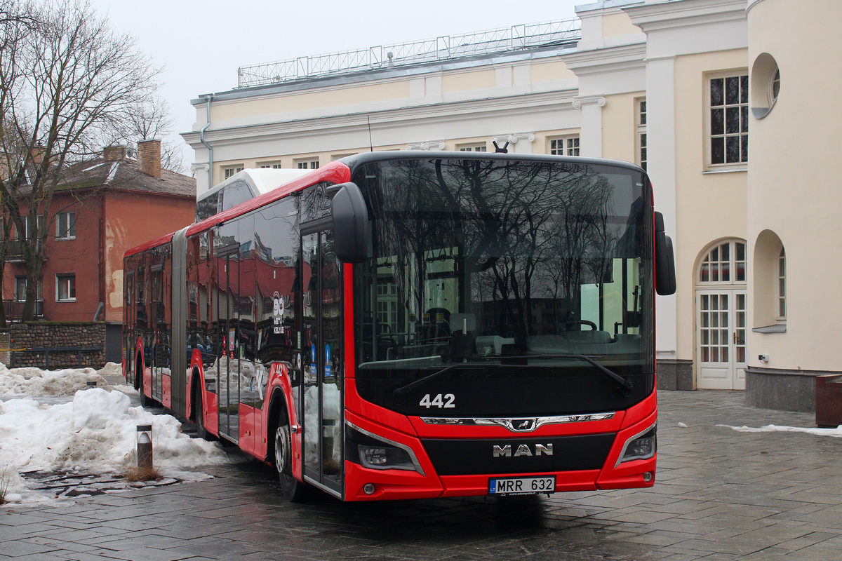 Lithuania, MAN 18C Lion's City 18 G NG320 EfficientHybrid # 442