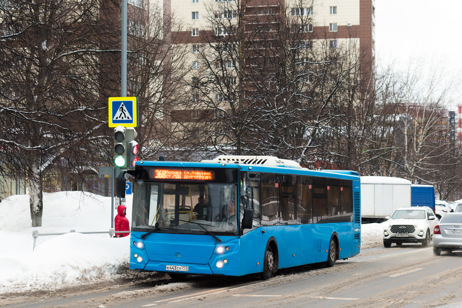 Московская область, ЛиАЗ-5292.22 (2-2-2) № К 443 ТУ 777 — Фото — Автобусный  транспорт