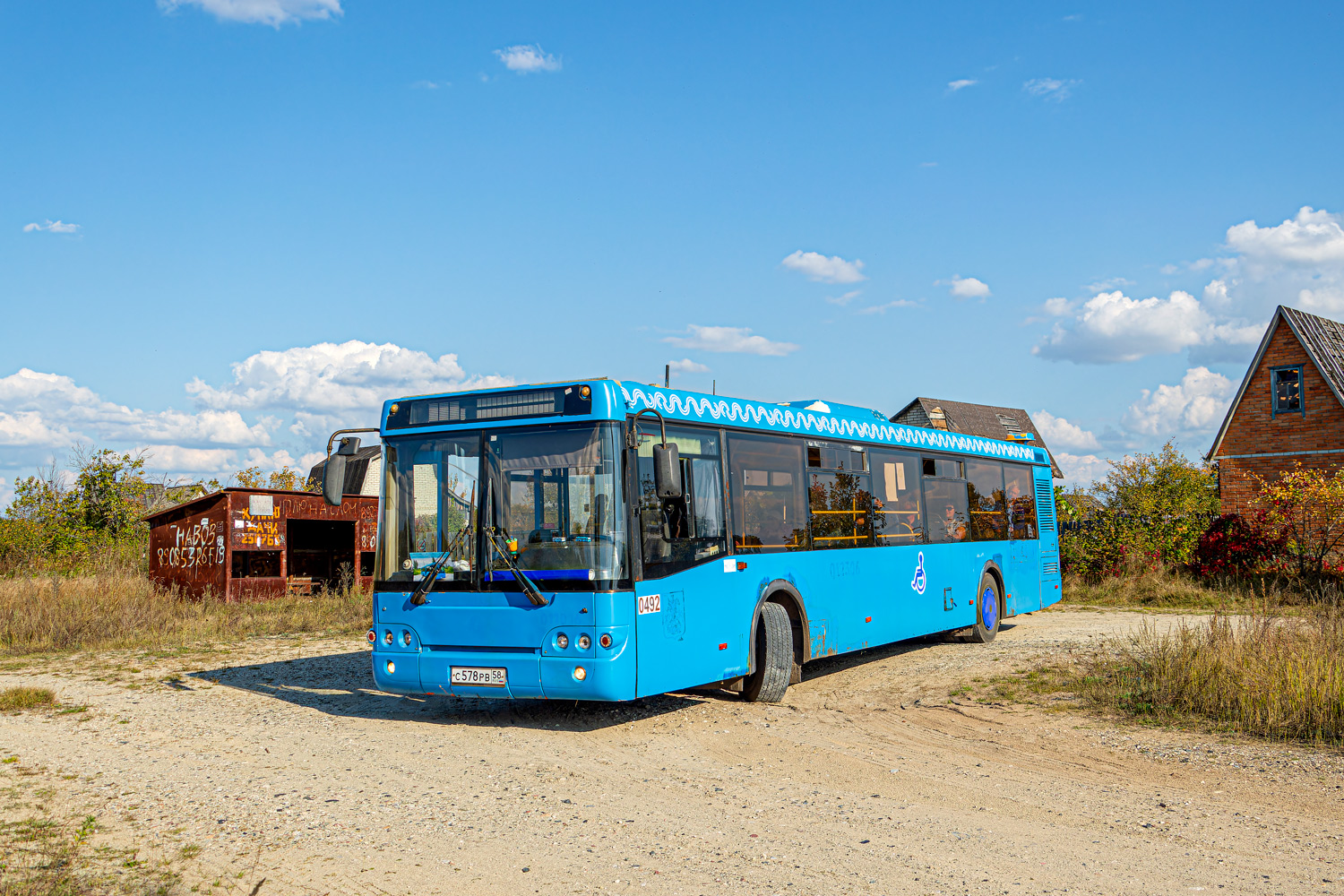 Penza region, LiAZ-5292.22 (2-2-2) # 492; Penza region — Avtobusnye vokzaly, stancii i konechnye ostanovki