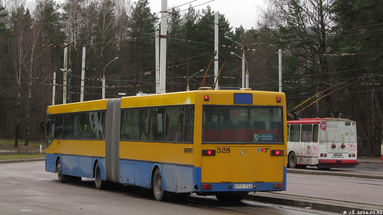 Литва, Mercedes-Benz O405G № 528