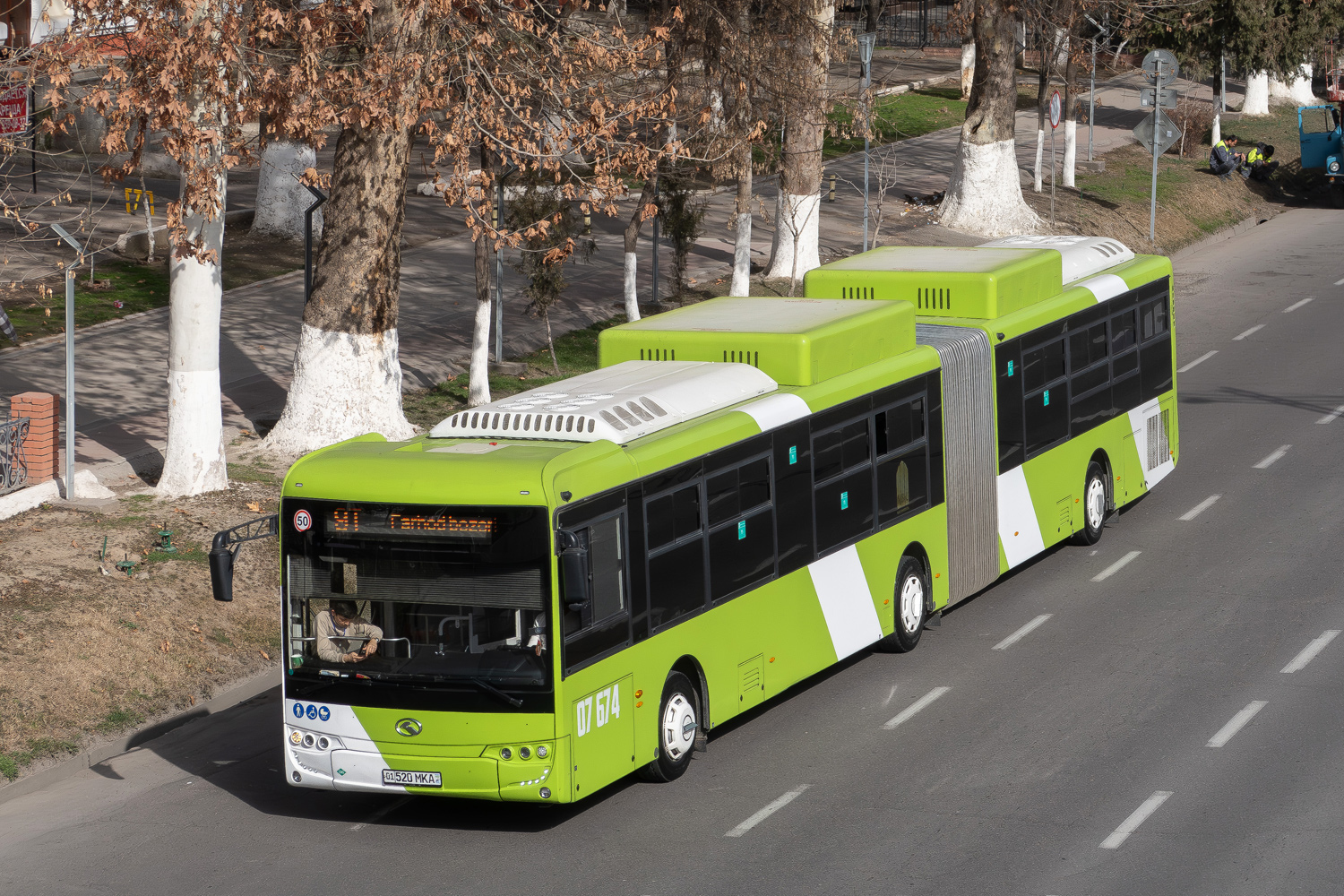 Узбекистан, King Long XMQ6180G № 07674