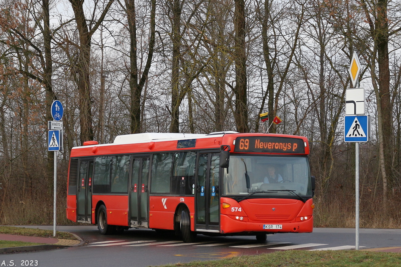 Литва, Scania OmniCity II № 574