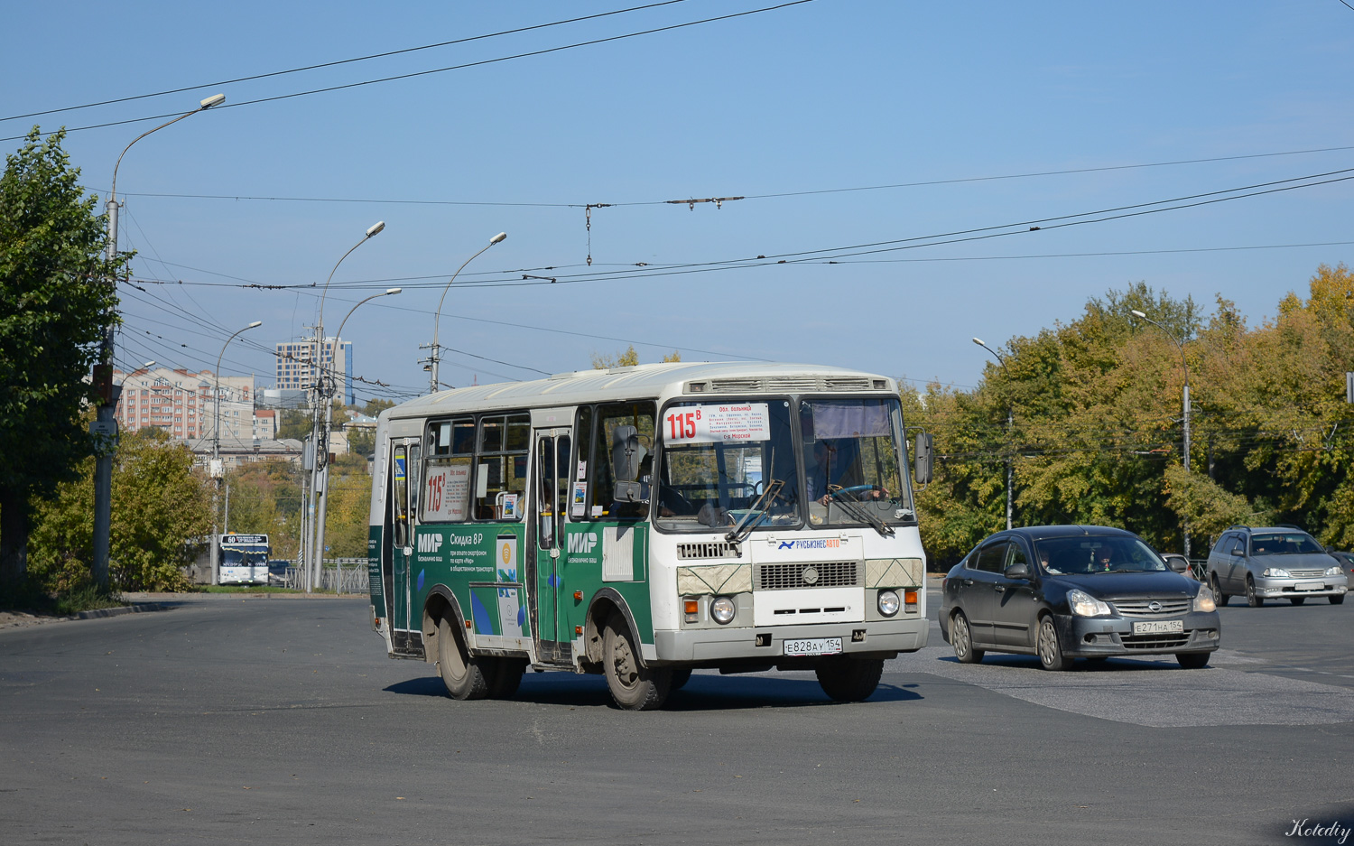 Новосибирская область, ПАЗ-32054 № Е 828 АУ 154