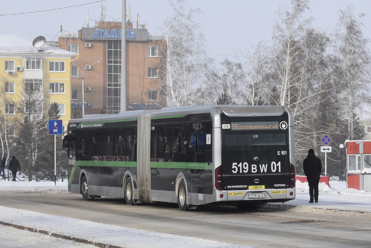 Астана, Yutong ZK6180BEVG (QazTehna) № E101