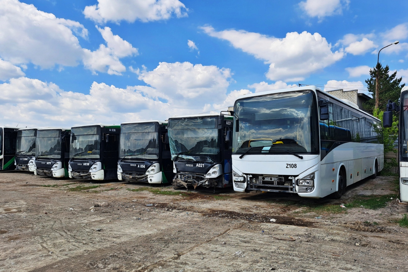 Астана, IVECO Crossway LINE 13M (СарыаркаАвтоПром) № Z108; Астана — Автопарки