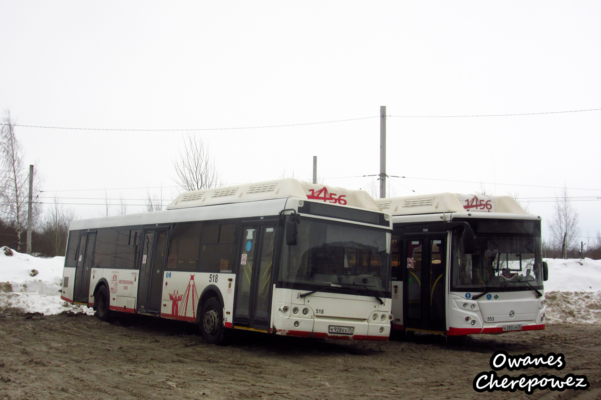 Вологодская область, ЛиАЗ-5292.67 (CNG) № 0518