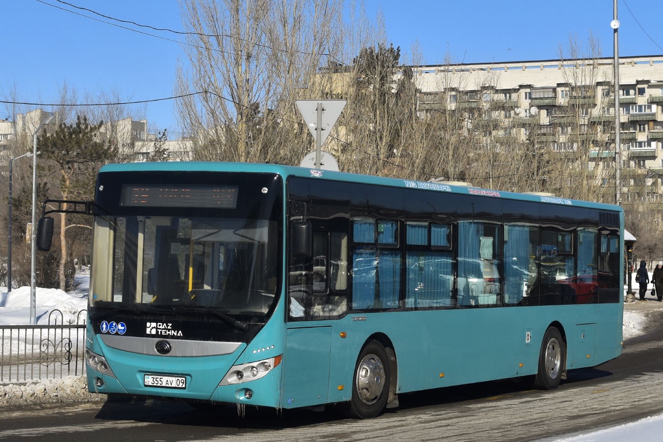 Карагандинская область, Yutong ZK6118HGA (QazTehna) № 355 AV 09