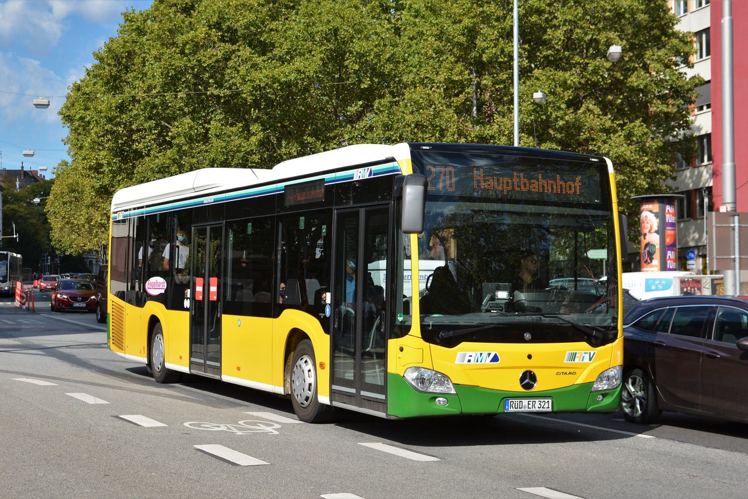 Гессен, Mercedes-Benz Citaro C2 LE № RÜD-ER 321