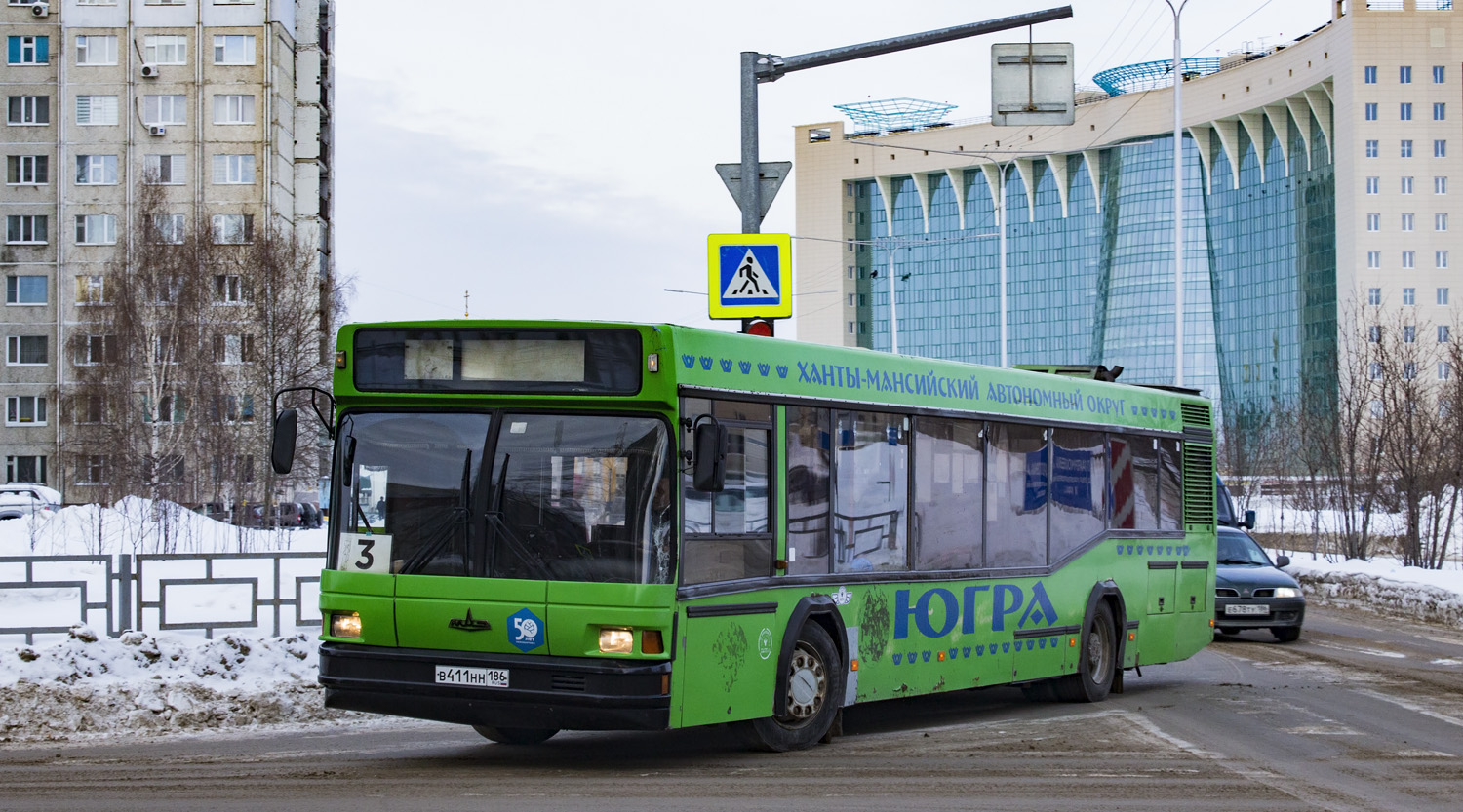 Ханты-Мансийский АО, МАЗ-103.075 № В 411 НН 186