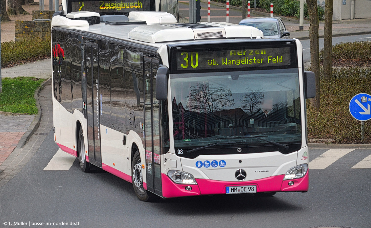 Нижняя Саксония, Mercedes-Benz Citaro C2 hybrid № 98