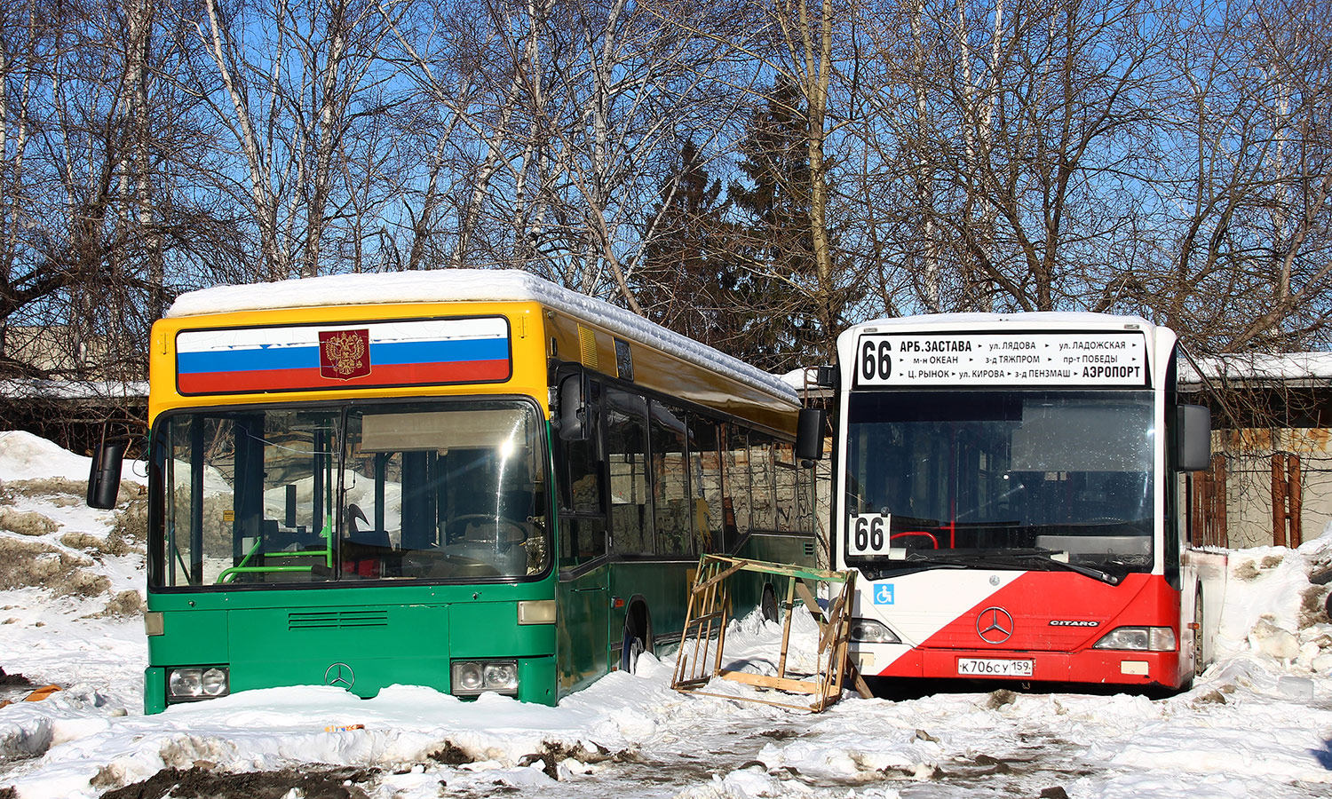 Пензенская область, Mercedes-Benz O405N2 № Т 079 ОТ 58; Пензенская область, Mercedes-Benz O530 Citaro № К 706 СУ 159; Пензенская область — АТП