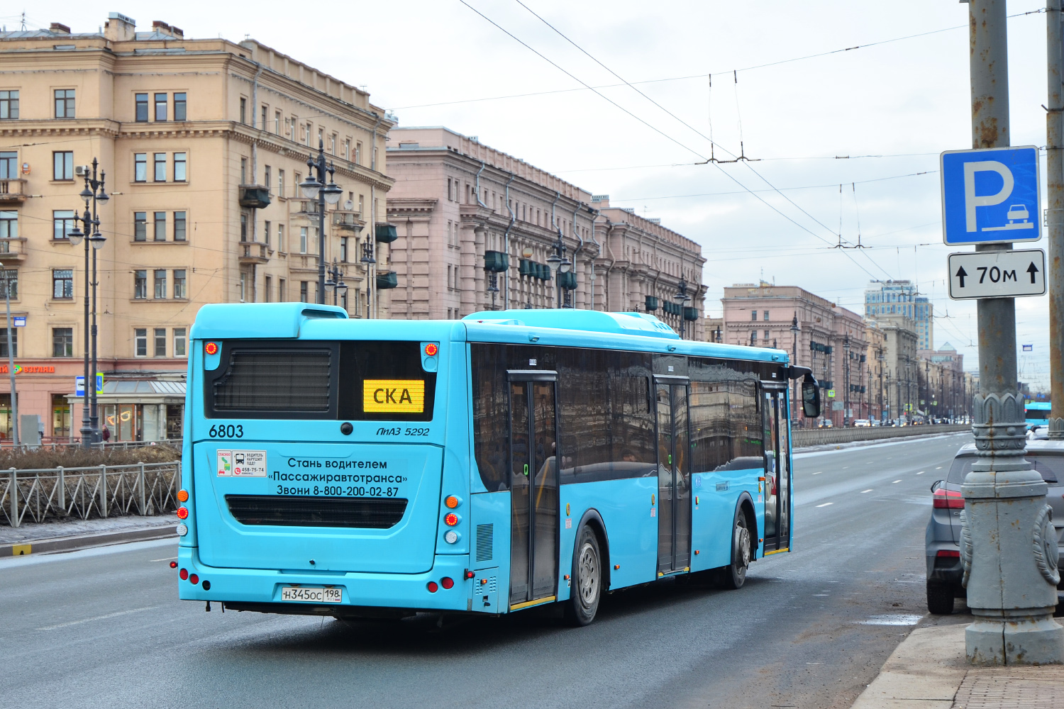 Санкт-Петербург, ЛиАЗ-5292.65 № 6803