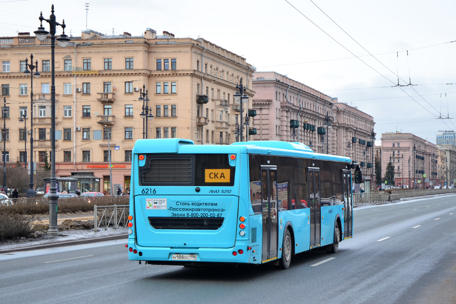 Санкт-Пецярбург, ЛиАЗ-5292.65 № 6216